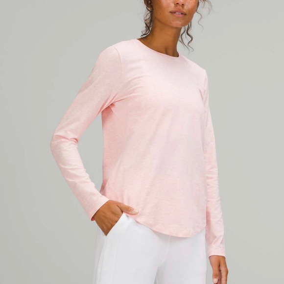 lululemon athletica Tops - Lululemon Love Long Sleeve in Heathered Pink Mist